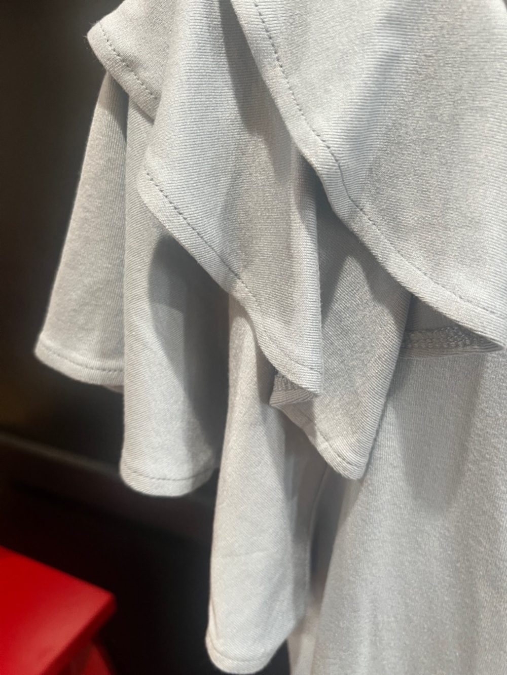 English Factory Light Blue Ruffle Sleeve Tee - Picture 4 of 6